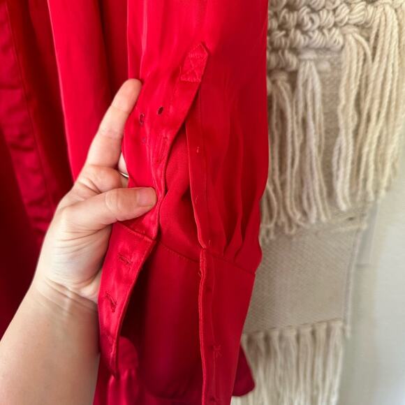 DONT BUY Marissa Webb Collective Satin Tie Front Dress - Picture 9 of 11